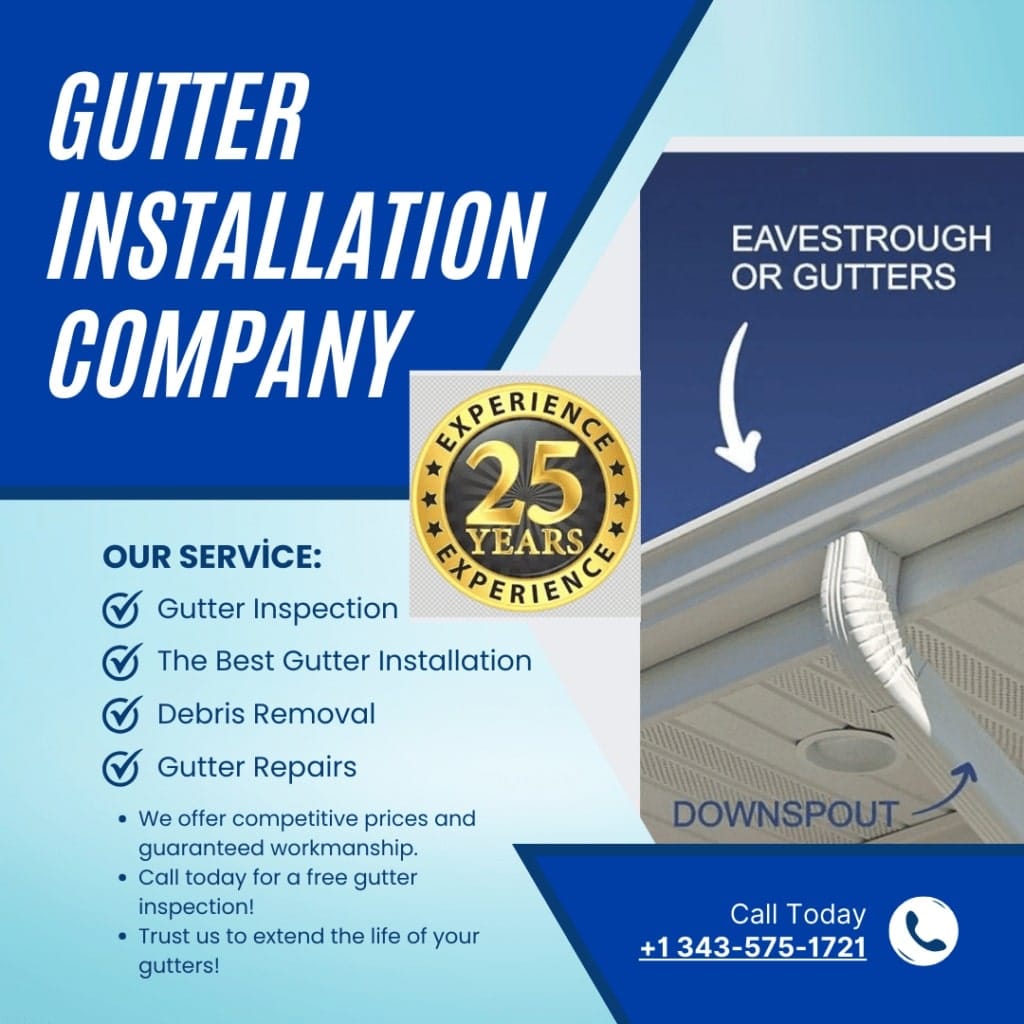 Eavestrough replacement Centrepointe